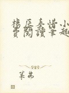 杨辰秦惜小说免费阅读笔趣阁更新