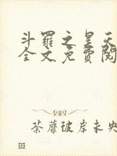 斗罗之昊天神话全文免费阅读
