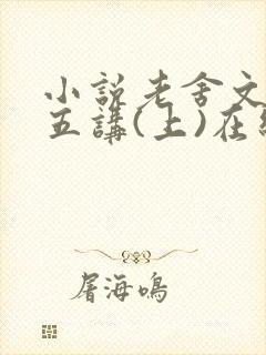 小说老舍文学十五讲(上)在线阅读