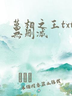 万相之王txt无删减
