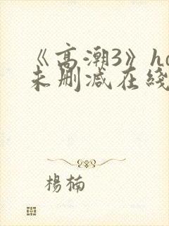 《高潮3》hd未删减在线观看