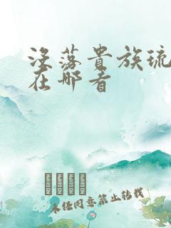 没落贵族琉璃川在哪看