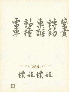 电动车转弯被后车撞谁的责任