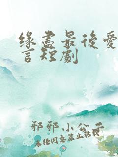 缘尽最后爱不再言短剧