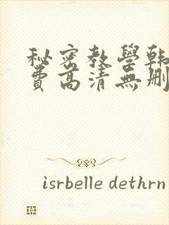 秘密教学韩漫免费高清无删减
