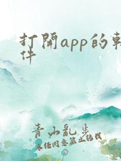 打开app的软件