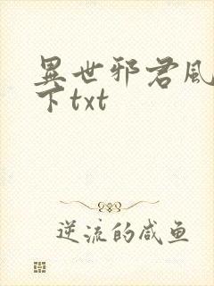 异世邪君风凌天下txt