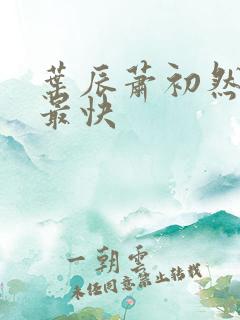 叶辰萧初然最新最快