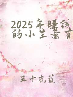 2025年赚钱的小生意有哪些