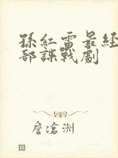 孙红雷最经典十部谍战剧