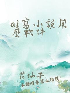 ai写小说用什么软件