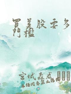 买美股要多少钱门槛