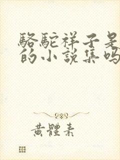 骆驼祥子是鲁迅的小说集吗