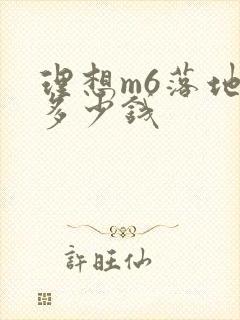 理想m6落地价多少钱