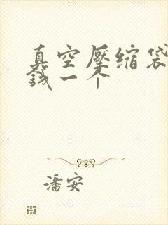 真空压缩袋多少钱一个