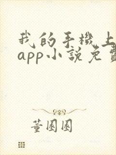 我的手机上全是app小说免费阅读