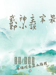 武神主宰最新章节小说