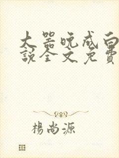 大器晚成白洁小说全文免费笔趣阁