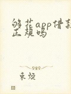 够花app借款正规吗