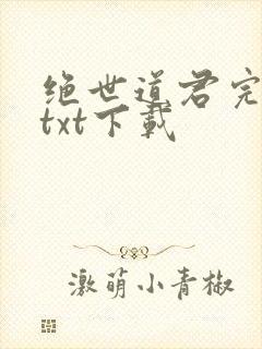 绝世道君完结版txt下载