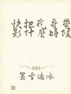 快把我哥带走电影什么时候上映