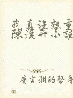 我真没想重生啊陈汉升小说