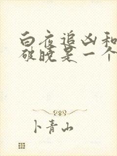 白夜追凶和白夜破晓是一个剧情吗