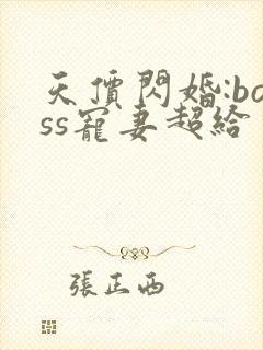 天价闪婚:boss宠妻超给力