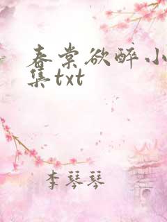 春棠欲醉小说全集txt