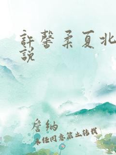 许馨柔夏北的小说