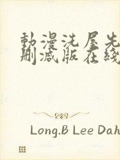 动漫洗屋先生无删减版在线观看
