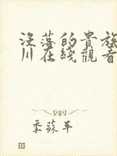 没落的贵族琉璃川在线观看免费全集