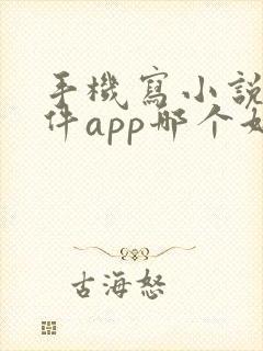手机写小说的软件app哪个好