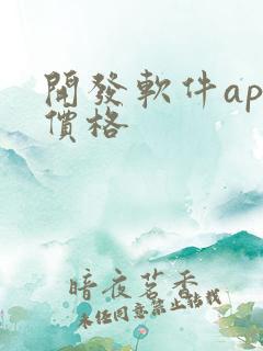 开发软件app价格