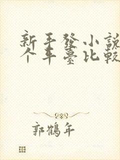 新手发小说在哪个平台比较好