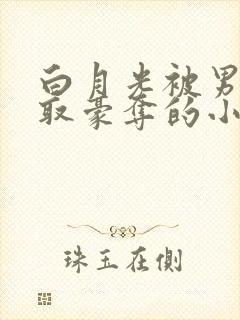 白月光被男主强取豪夺的小说