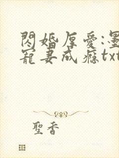 闪婚厚爱:墨少宠妻成瘾txt
