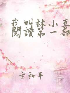 我叫林小喜全文阅读第一部