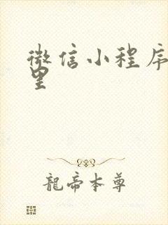 微信小程序在哪里