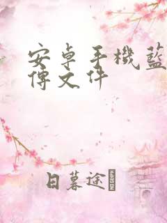 安卓手机蓝牙互传文件