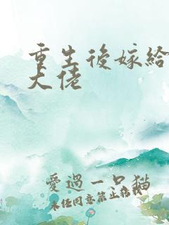 重生后嫁给反派大佬