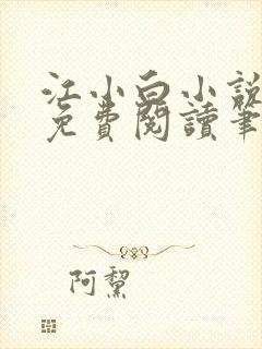 江小白小说全文免费阅读笔趣阁
