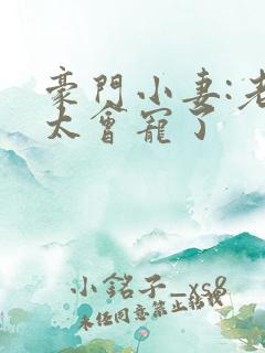 豪门小妻:老公太会宠了