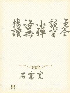 杨洛小说免费阅读无弹窗全文