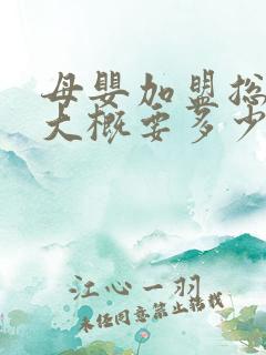 母婴加盟总费用大概要多少的