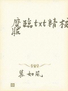 魔临txt精校版
