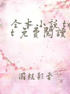全本小说 txt 免费阅读器