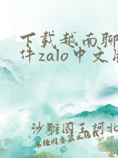 下载越南聊天软件zalo中文版