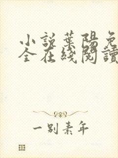 小说叶阳免费大全在线阅读