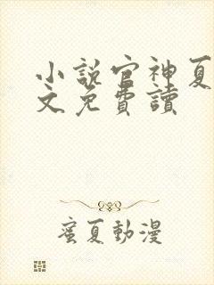 小说官神夏想全文免费读